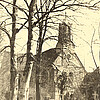 Klosterkirche Marienwerder Mitte des 20. Jahrhunderts mit dem Friedhof im Vordergrund.
